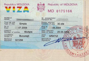 Молдавская виза