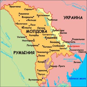 Карта Молдавии
